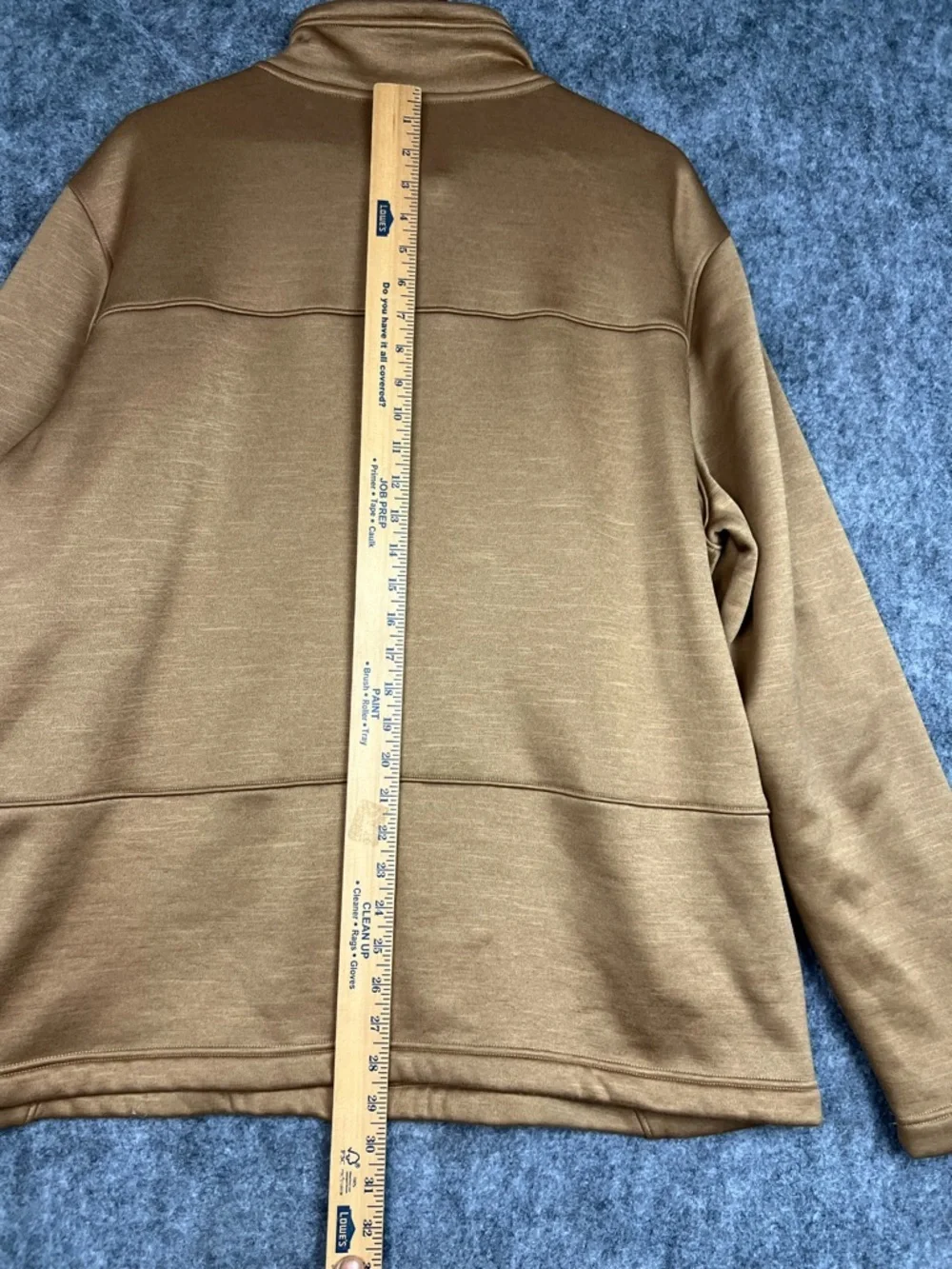 The North Face Tan Fleece Jacket with Logo Tag Men’s Size 2XL